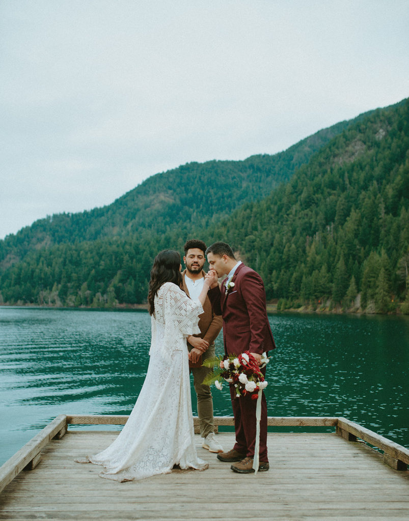 Lake Crescent Olympic National Park elopement
