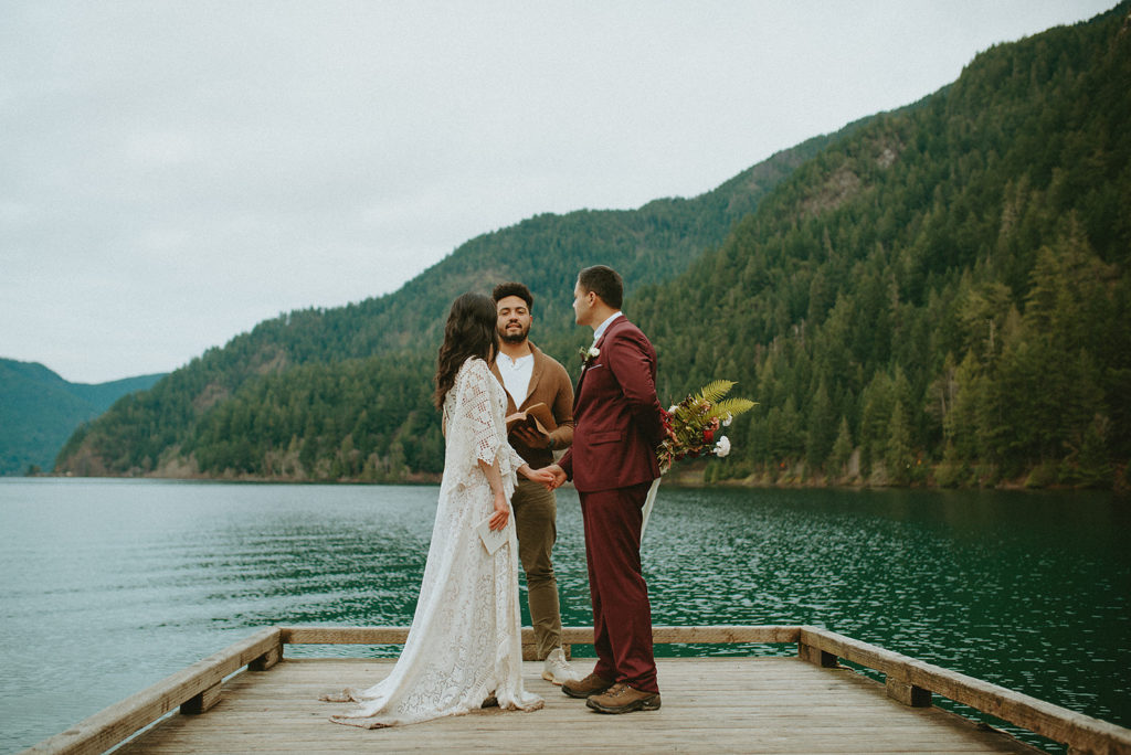 Lake Crescent Olympic National Park elopement