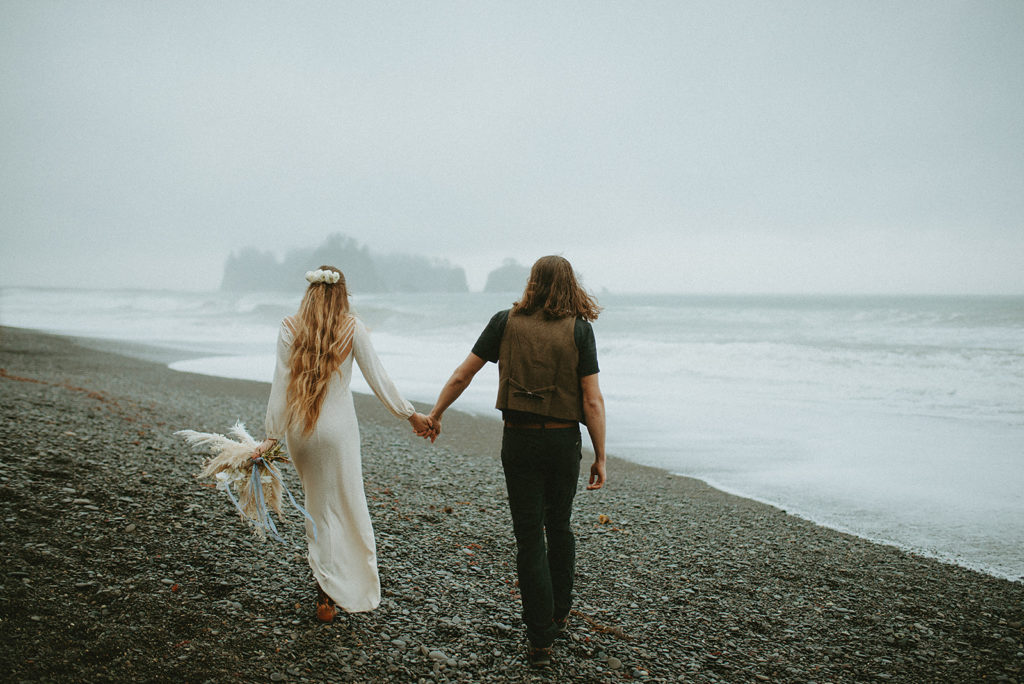 Hole-in-the-Wall elopement on Rialto Beach